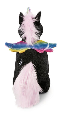 Nici 48410 schwarzes Einhorn Rainbow Yin & Yang 32cm stehend Plüsch Kuscheltier