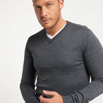 B-WARE PETROL INDUSTRIES HERREN PULLOVER GR.M FARBE RAVEN GREY