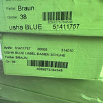 B-WARE USHA BLUE LABEL DAMEN SCHUHE Gr. 38 Farbe Braun