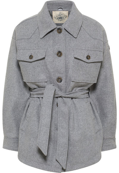 B-WARE DreiMaster Vintage Damen Übergangsjacke Gr. S Farbe Grau Melange