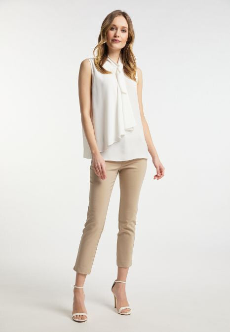 B-WARE DREIMASTER KLASSIK DAMEN ÄRMELLOSE GR.L FARBE WOLLWEISS