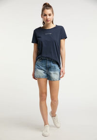 B-WARE PETROL INDUSTRIES DAMEN T-SHIRT Gr.M FARBE Deep Navy