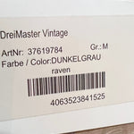 B-WARE DREIMASTER VINTAGE HERREN HEMD Gr.M Farbe Dunkelgrau