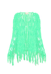 B-WARE MYMO DAMEN STRICKJACKE Gr.XS/S Farbe NEON GRÜN