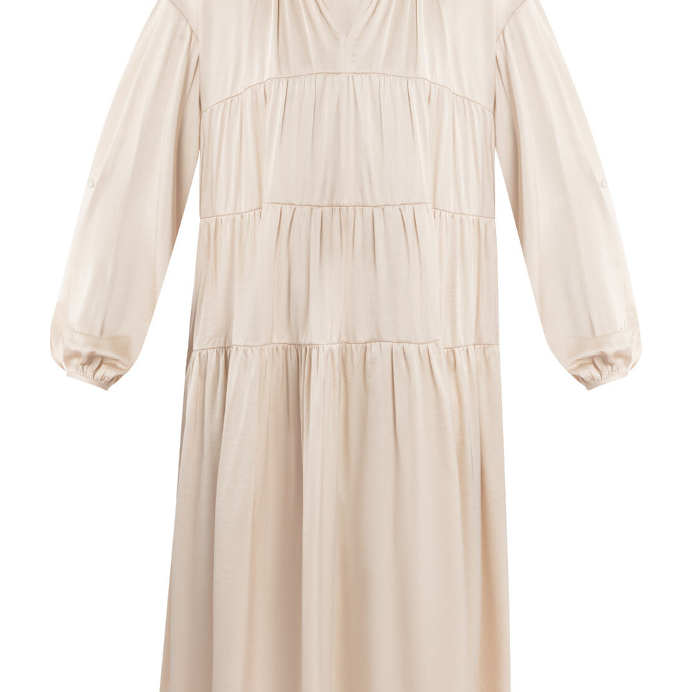 B-WARE DREIMASTER KLASSIK DAMEN KLEID Gr. M Farbe Beigerosa