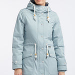 Musterware/Einzelstück …SCHMUDDELWEDDA DAMEN PARKA GR.S FARBE RAUCH MINT MELANGE