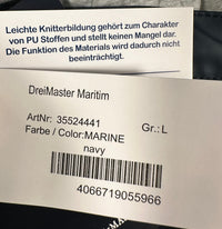 B-WARE DREIMASTER MARITIM HERREN ANORAK Gr. L Farbe Marine