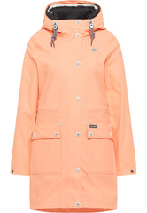 B-WARE SCHMUDDELWEDDA DAMEN REGENMANTEL Gr. S Farbe PFIRSICHORANGE