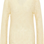 B-WARE MYMO ROCKS DAMEN PULLOVER Gr. M/L Farbe Beige