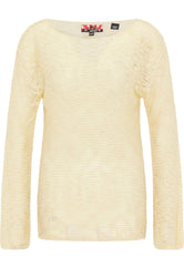 B-WARE MYMO ROCKS DAMEN PULLOVER Gr. M/L Farbe Beige