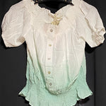 B-WARE MYMO DAMEN TOP Gr. XS Farbe Weiss Wasser