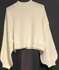 B-WARE MYMO DAMEN SWEATSHIRT Gr. XS/S Farbe Wollweiss