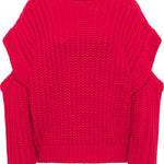 B-WARE FAINA DAMEN STRICKPULLOVER Gr.M/L FARBE ROT