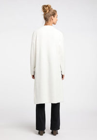 B-WARE IZIA DAMEN OFFENER STRICK CARDIGAN Gr.XS/S FARBE WOLLWEISS