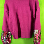 B-WARE FAINA DAMEN PULLOVER Gr, M/L Farbe Fuchsia