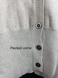 B-WARE FAINA DAMEN STRICKJACKE GR. XS/S FARBE CHAMPAGNER