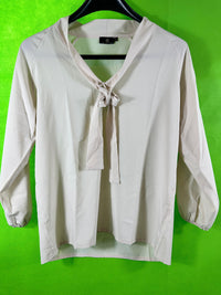 B-WARE DREIMASTER KLASSIK DAMEN BLUSE Gr. XS Farbe Beige