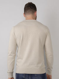 B-WARE PETROL INDUSTRIES HERREN PULLOVER Gr.S FARBE ANTIQUE WHITE MELEE