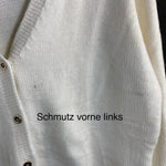 B-WARE FAINA DAMEN STRICKJACKE GR.M/L FARBE WOLLWEISS