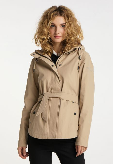 B-WARE DREIMASTER KLASSIK DAMEN REGENJACKE GR.XS FARBE BEIGE