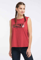 B-WARE MYMO DAMEN TOP GR.S FARBE ROT