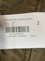 B-WARE DREIMASTER HERREN PARKA Gr. XL Farbe Oliv