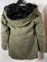 B-WARE DREIMASTER DAMEN MANTEL Gr. XS Farbe Oliv
