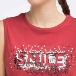 B-WARE MYMO DAMEN TOP GR.S FARBE ROT