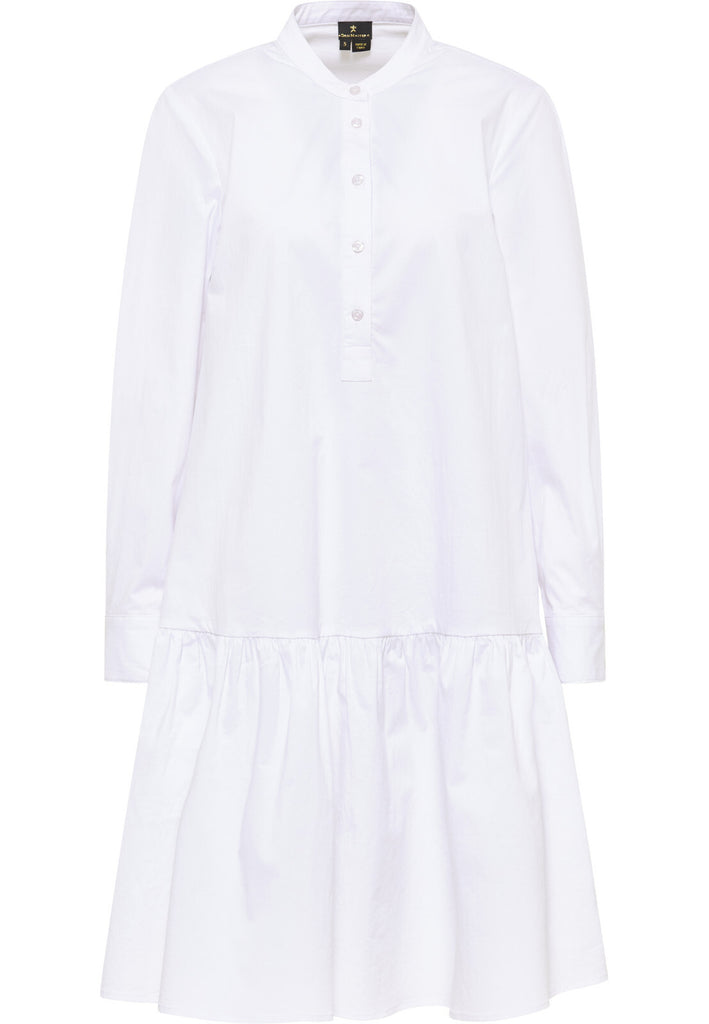 B-WARE DREIMASTER KLASSIK DAMEN KLEID Gr.M Farbe Weiss