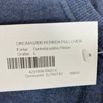B-WARE DREIMASTER HERREN PULLOVER Gr. L Farbe DUNKELGRAUBLAU MELANGE