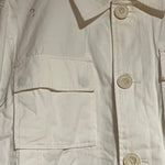 B-WARE DREIMASTER VINTAGE HERREN ÜBERGANGSJACKE Gr. M Farbe Wollweiss