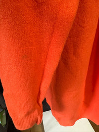 B-WARE IZIA DAMEN OFFENER STRICK CARDIGAN GR.M/L FARBE ORANGE