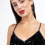 B-WARE FAINA DAMEN KLEID GR.L FARBE SCHWARZ