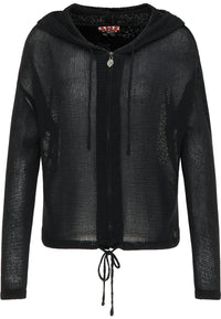 B-WARE MYMO ROCKS DAMEN STRICKJACKE Gr. XS/S Farbe Schwarz