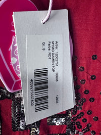 B-WARE MYMO DAMEN TOP GR.S FARBE ROT