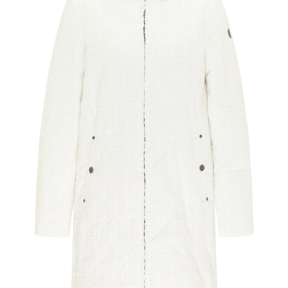 B-WARE DREIMASTER VINTAGE DAMEN MANTEL Gr. S Farbe Weiss