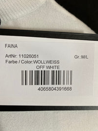 B-WARE FAINA DAMEN PULLOVER Gr. M/L Farbe WOLLWEISS