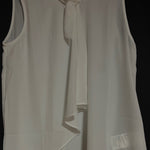 B-WARE DREIMASTER KLASSIK DAMEN BLUSE ÄRMELLOSE Gr.S Farbe Wollweiss