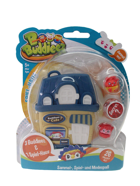 Bbuddieez Storage House + 3 Bbuddieez ( Blau)