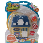 Bbuddieez Storage House + 3 Bbuddieez ( Blau)