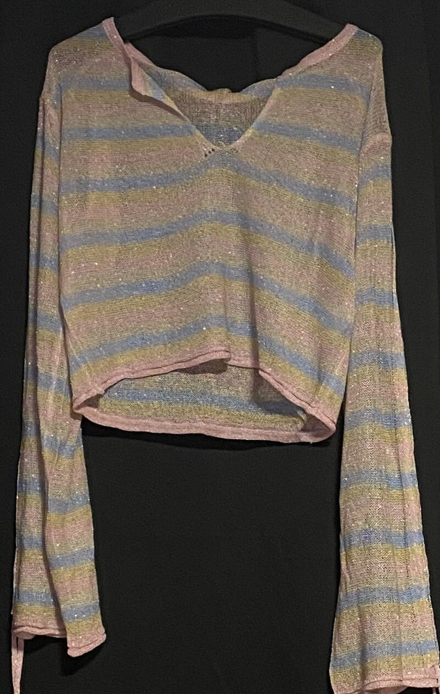 B-WARE MYMO AT NIGHT DAMEN PULLOVER Gr. XS/S Farbe MULTICOLOR GESTREIFT