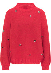 B-WARE MYMO ROCKS DAMEN SWEATSHIRT Gr. M/L Farbe Rot