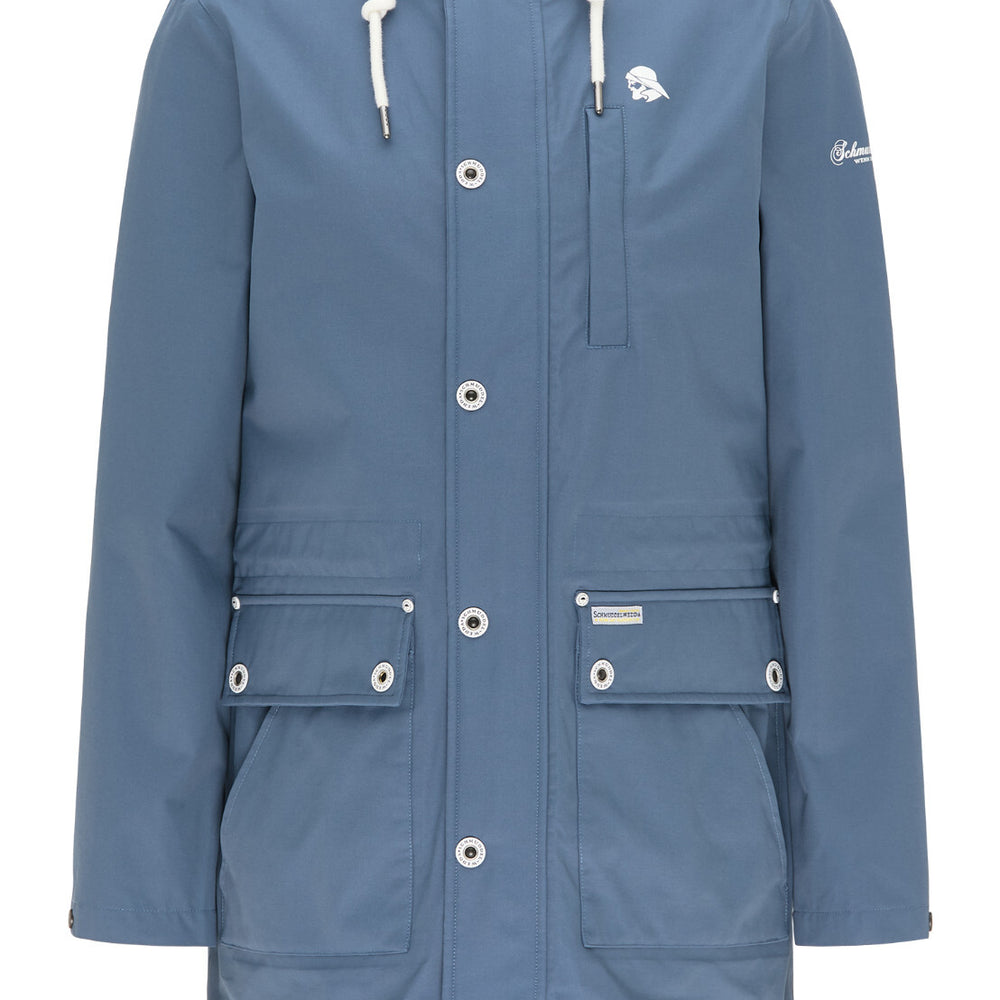 B-WARE SCHMUDDELWEDDA HERREN PARKA Gr.M Farbe Graublau