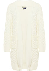 B-WARE DreiMaster Vintage Damen Strickjacke Gr. M/L Farbe Wollweiss