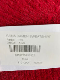 B-WARE FAINA DAMEN SWEATSHIRT Gr.XS/S FARBE ROT