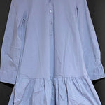 B-WARE DREIMASTER KLASSIK DAMEN KLEID Gr.S Farbe Graublau