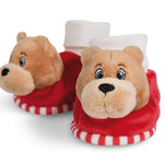 NICI Babyschuhe mit Rassel FC BAYERN Bär Berni 49083 - NICI Rasselschuhe 11cm