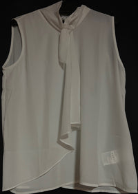 B-WARE DREIMASTER KLASSIK DAMEN BLUSE ÄRMELLOSE Gr.S Farbe Wollweiss