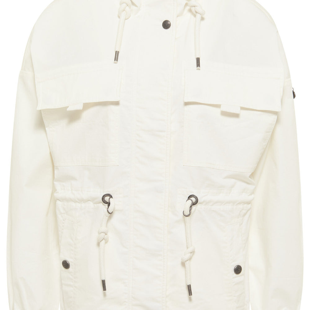 B-WARE DREIMASTER VINTAGE DAMEN ÜBERGANGSJACKE Gr. S Farbe Wollweiss