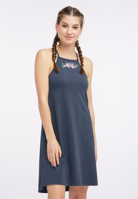 B-WARE MYMO DAMEN KLEID GR.L FARBE MARINE